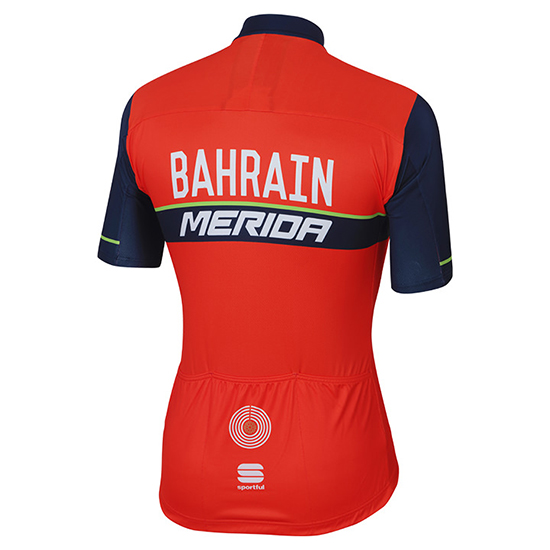 Abbigliamento Bahrain Merida 2017 Manica Corta e Pantaloncino Con Bretelle rojo e nero - Clicca l'immagine per chiudere